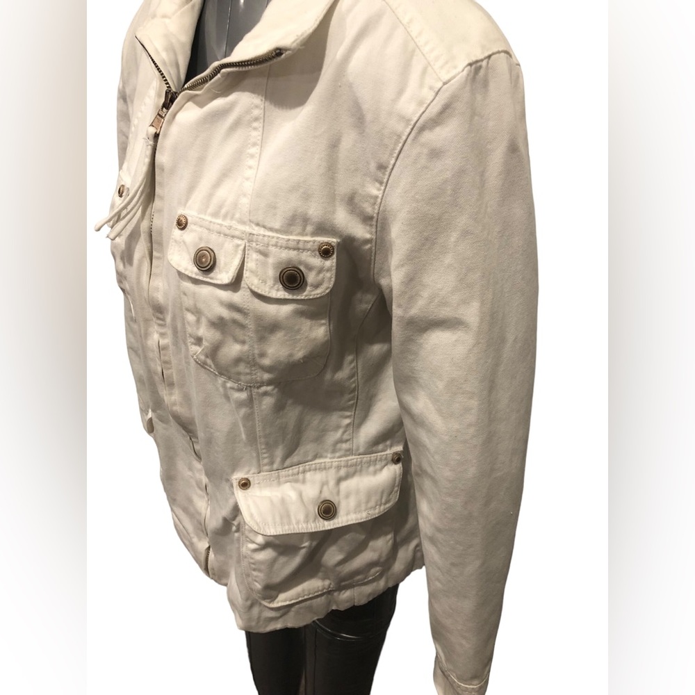 Nine West Women’s medium white long sleeve jacket w pockets - Picture 11 of 11